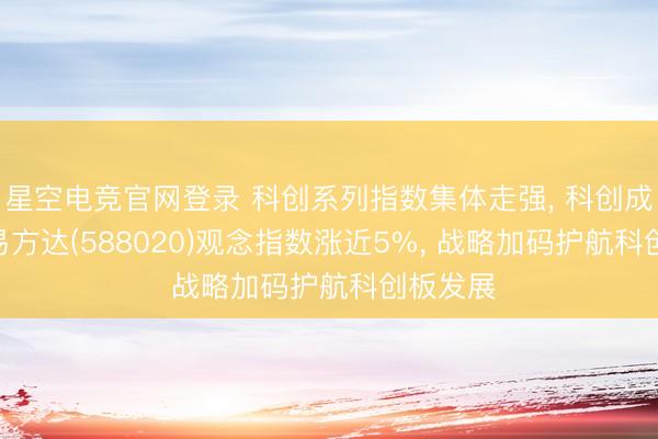 星空电竞官网登录 科创系列指数集体走强, 科创成长ETF易方达(588020)观念指数涨近5%, 战略加码护航科创板发展